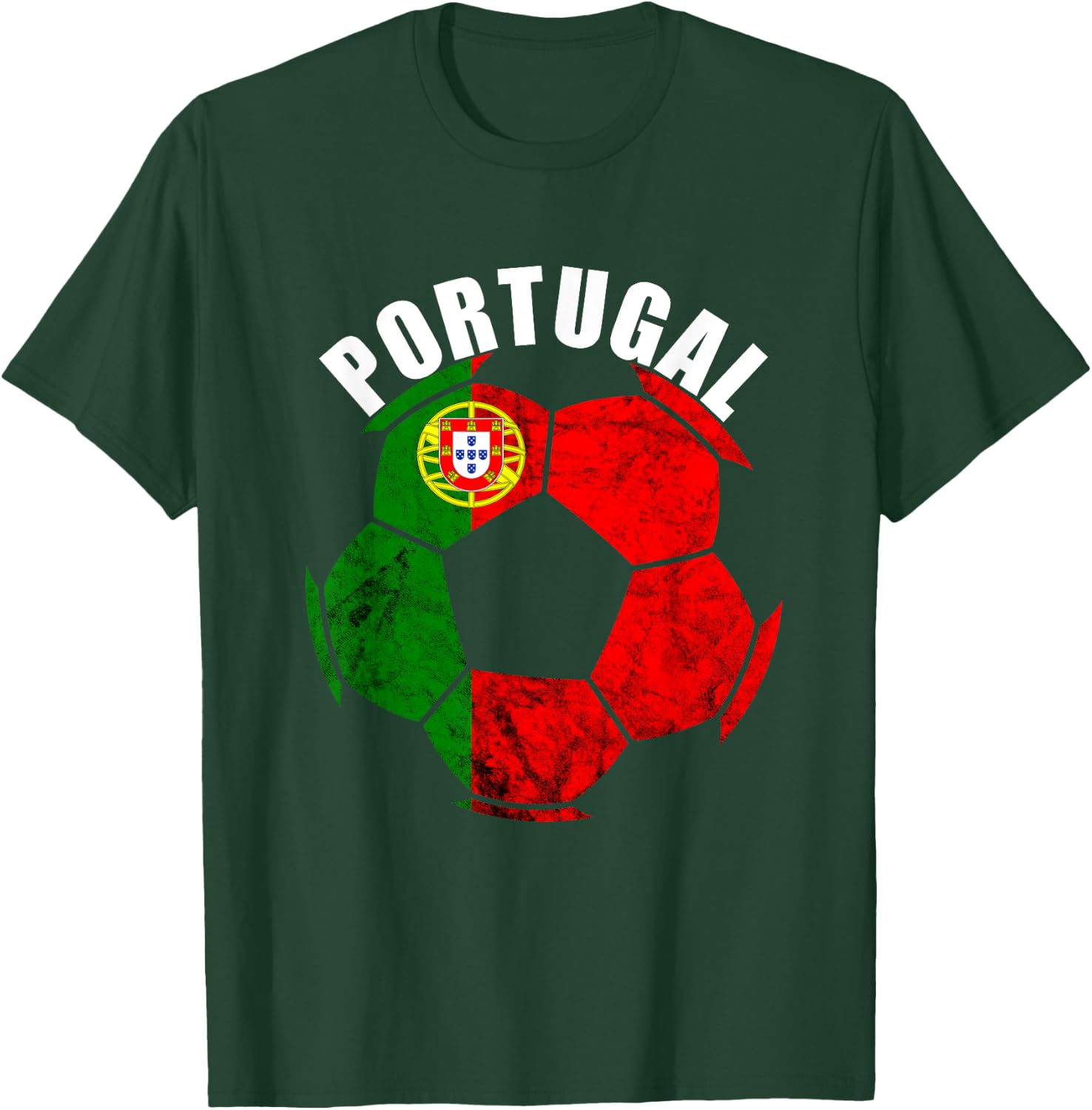 Portugal Soccer Portuguese Flag Portuguese Pride Futebol T-Shirt - T-Shirt | Forest