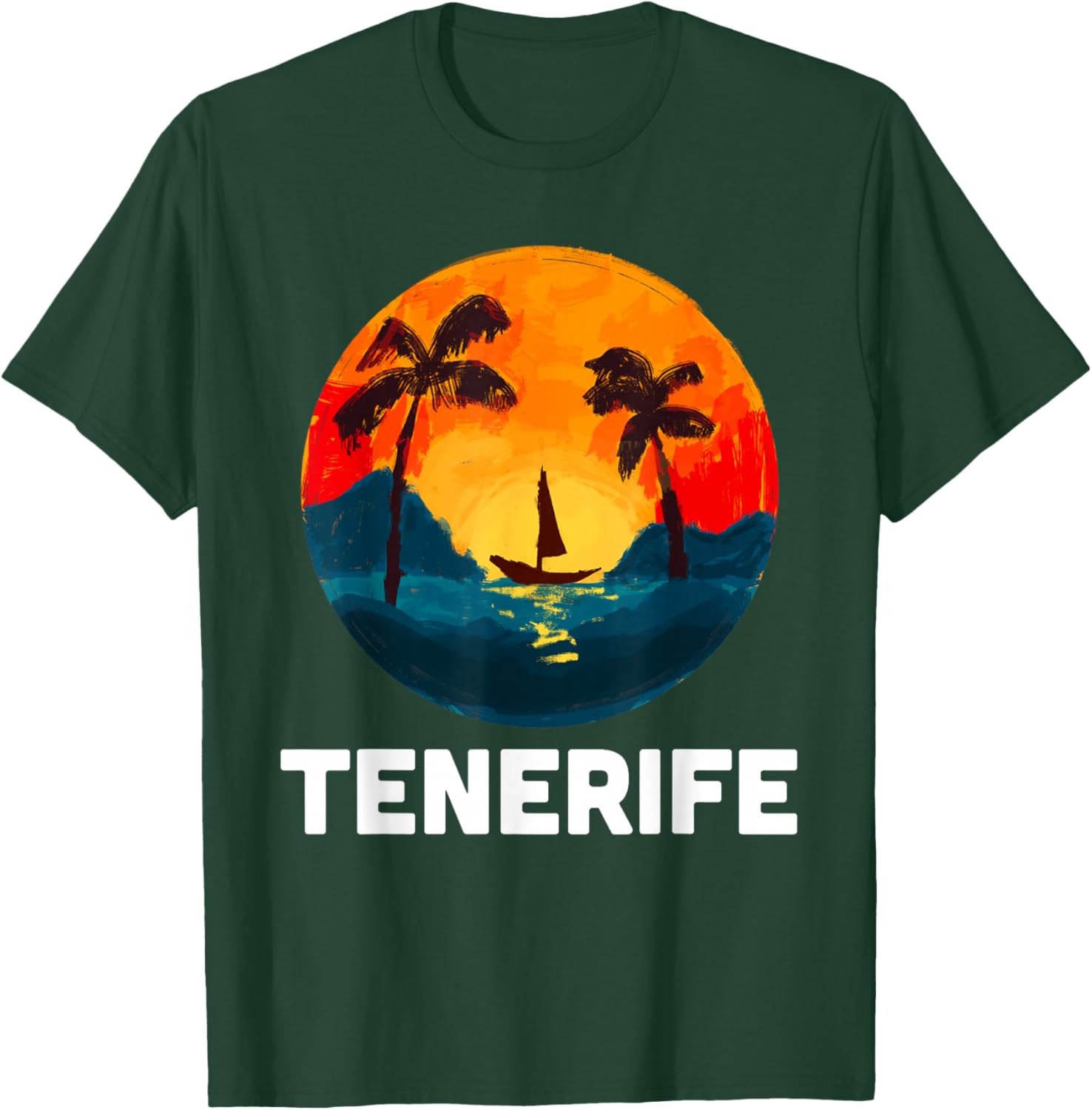Tenerife Spain Europe Souvenir Vacation trip T-Shirt - T-Shirt | Forest