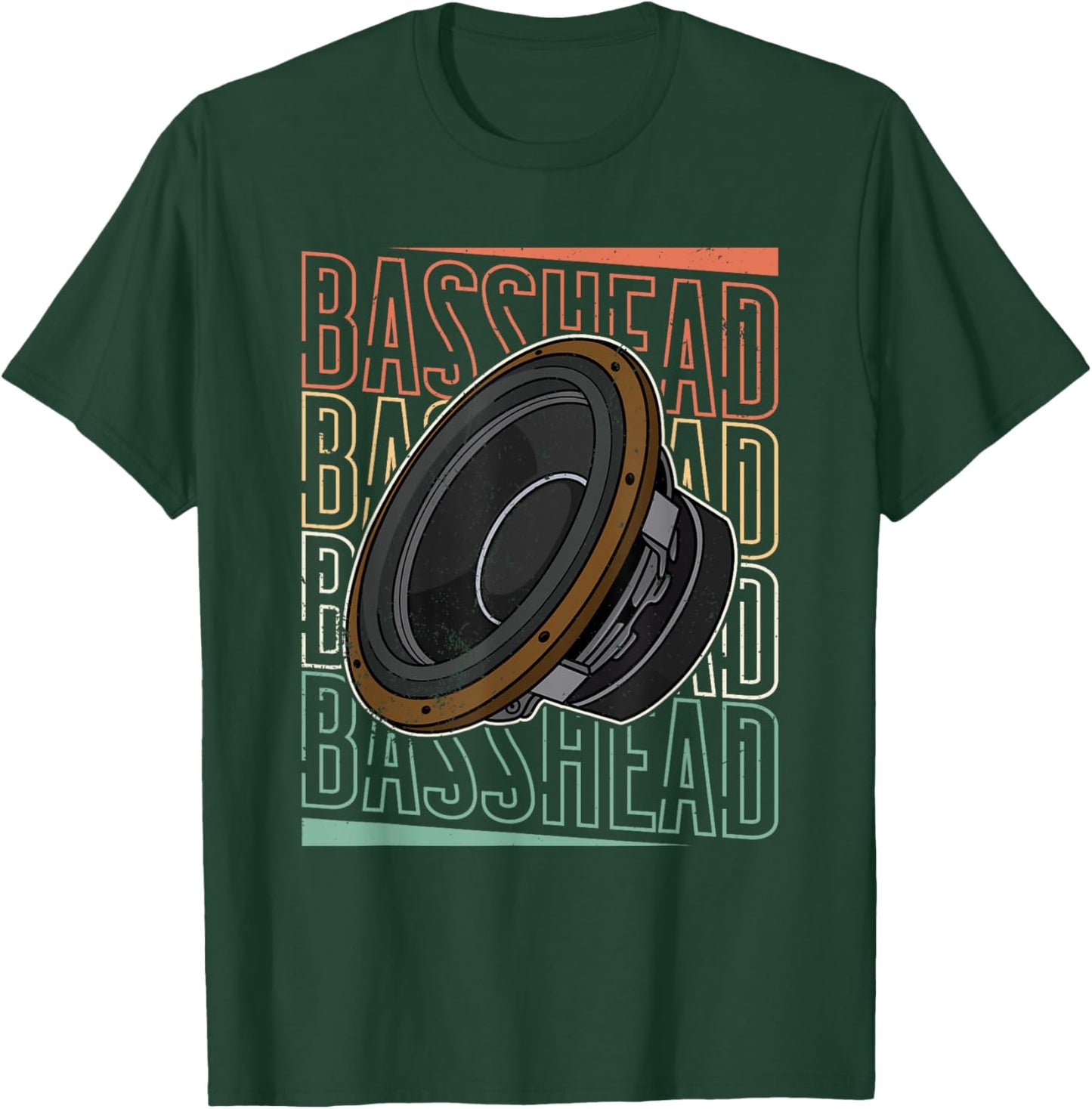 Subwoofer Sound Engineer Audio Synthesizer Music Mixer T-Shirt - T-Shirt | Forest