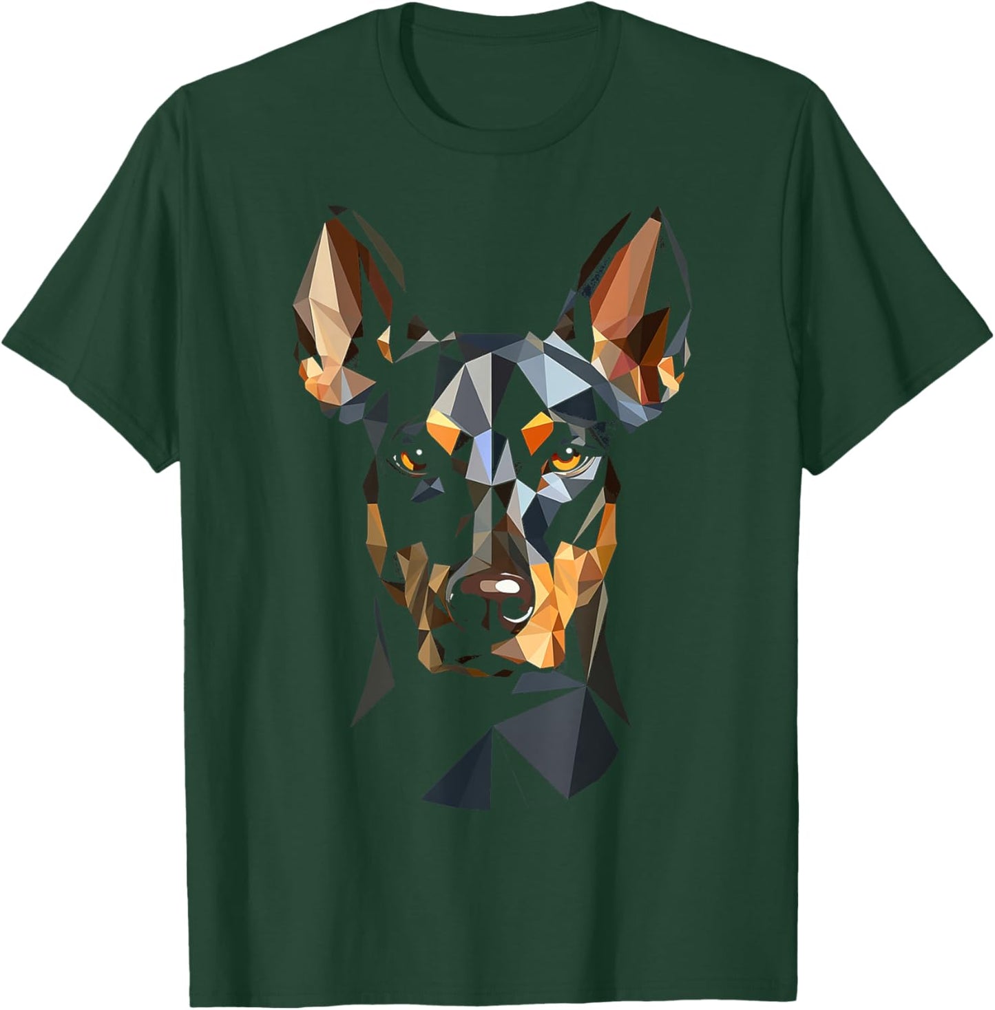 Doberman Motif Pet Art Dog Doberman T-Shirt - T-Shirt | Forest