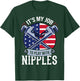 Pipefitter Steamfitter Gift Plumber USA American Flag Women Men T-Shirt - T-Shirt | Forest
