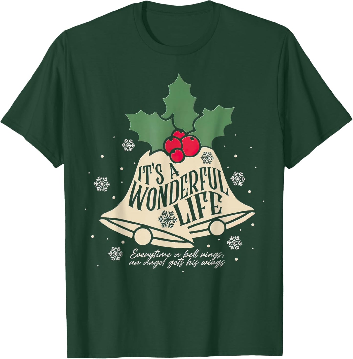 It's a Wonderful Life Everytime A Bell Rings Christmas Movie T-Shirt - T-Shirt | Forest