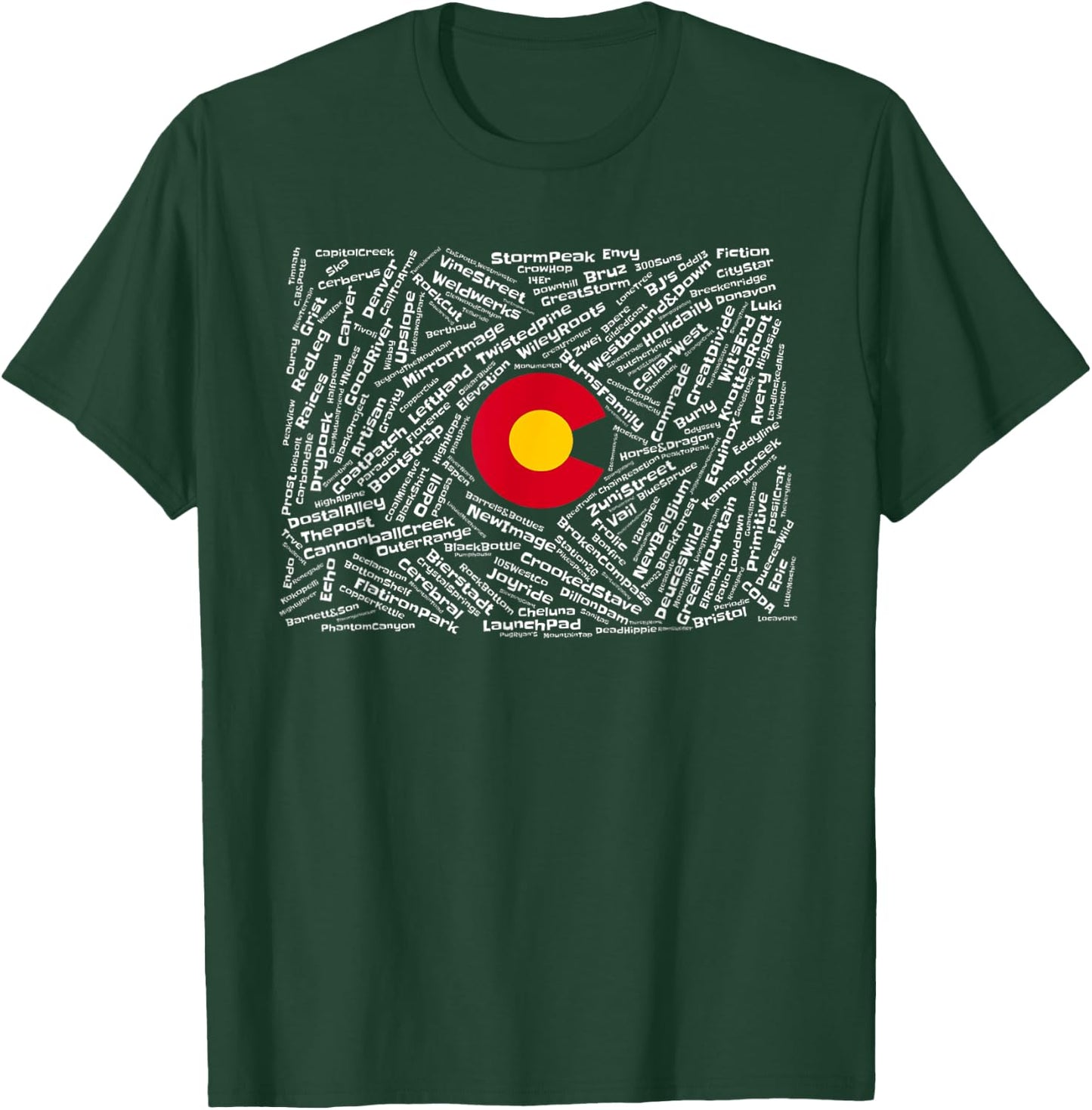 Colorado Breweries T-Shirt - T-Shirt | Forest