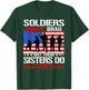 Soldiers Don't Brag Their Sisters Do Proud Army Sister Gift T-Shirt - T-Shirt | Forest