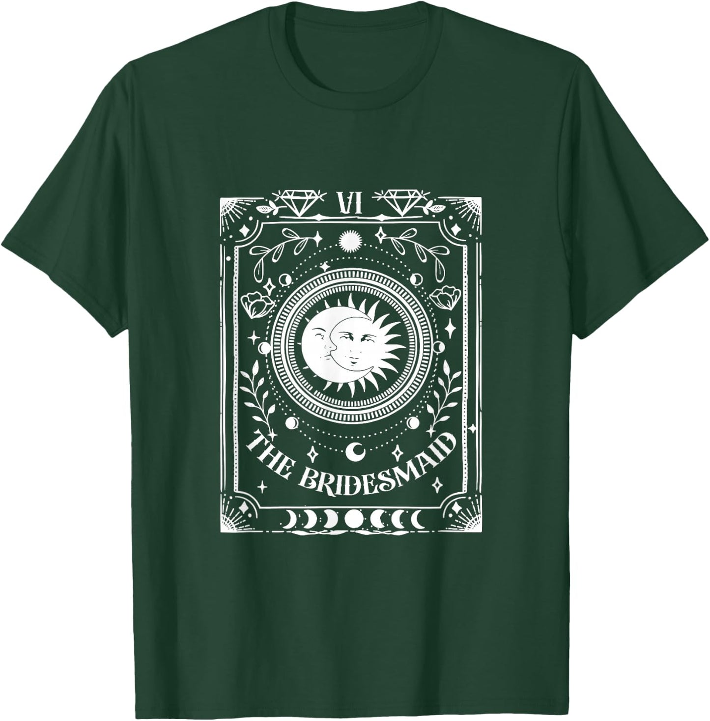 The Bridesmaid Tarot Card Mystical Boho Bachelorette Party T-Shirt - T-Shirt | Forest