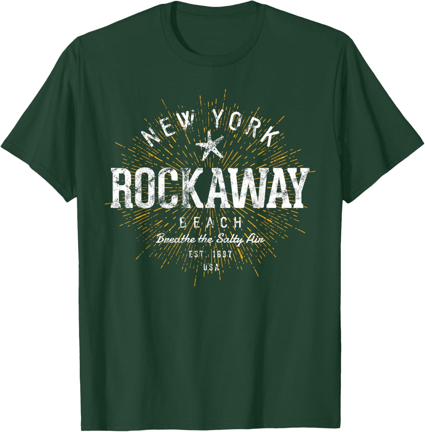 Retro Vintage Rockaway Beach Women Girls Kids T-Shirt - T-Shirt | Forest