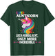 Kawaii Unicorn Outfit Cute Aunt Auntie Stuff Super Aunticorn T-Shirt - T-Shirt | Forest