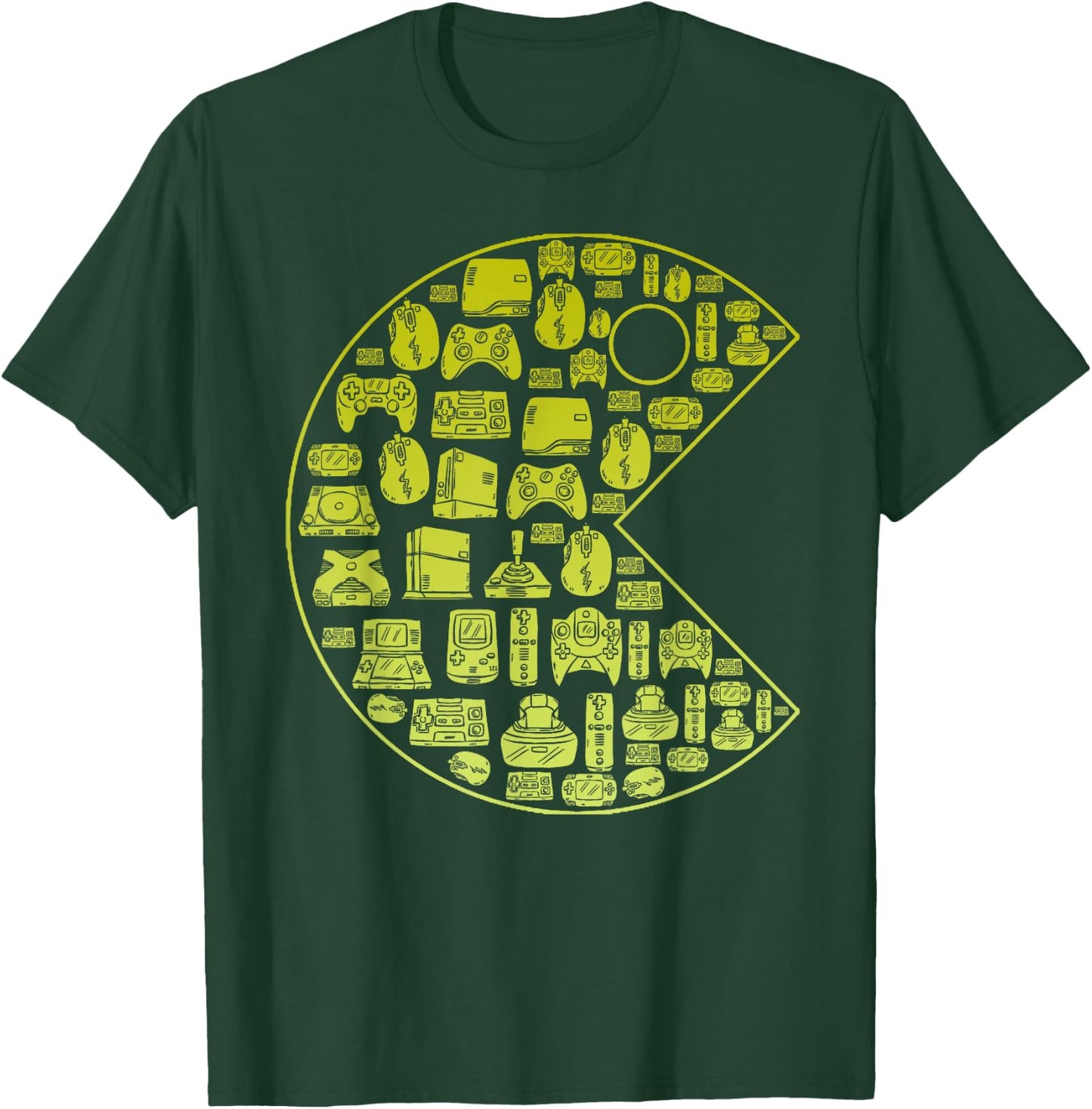 Vintage Video Game Player 1980 Retro Millennial Gamer T-Shirt - T-Shirt | Forest