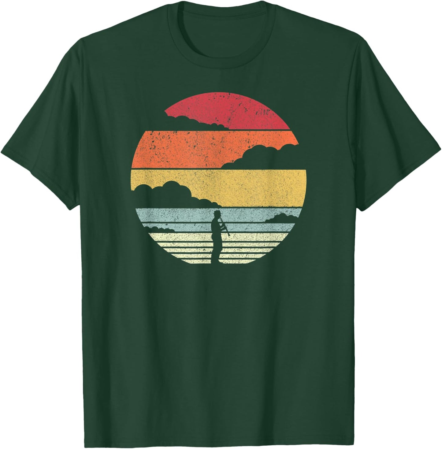 Clarinet Shirt. Retro Style For Clarinetist T-Shirt - T-Shirt | Forest