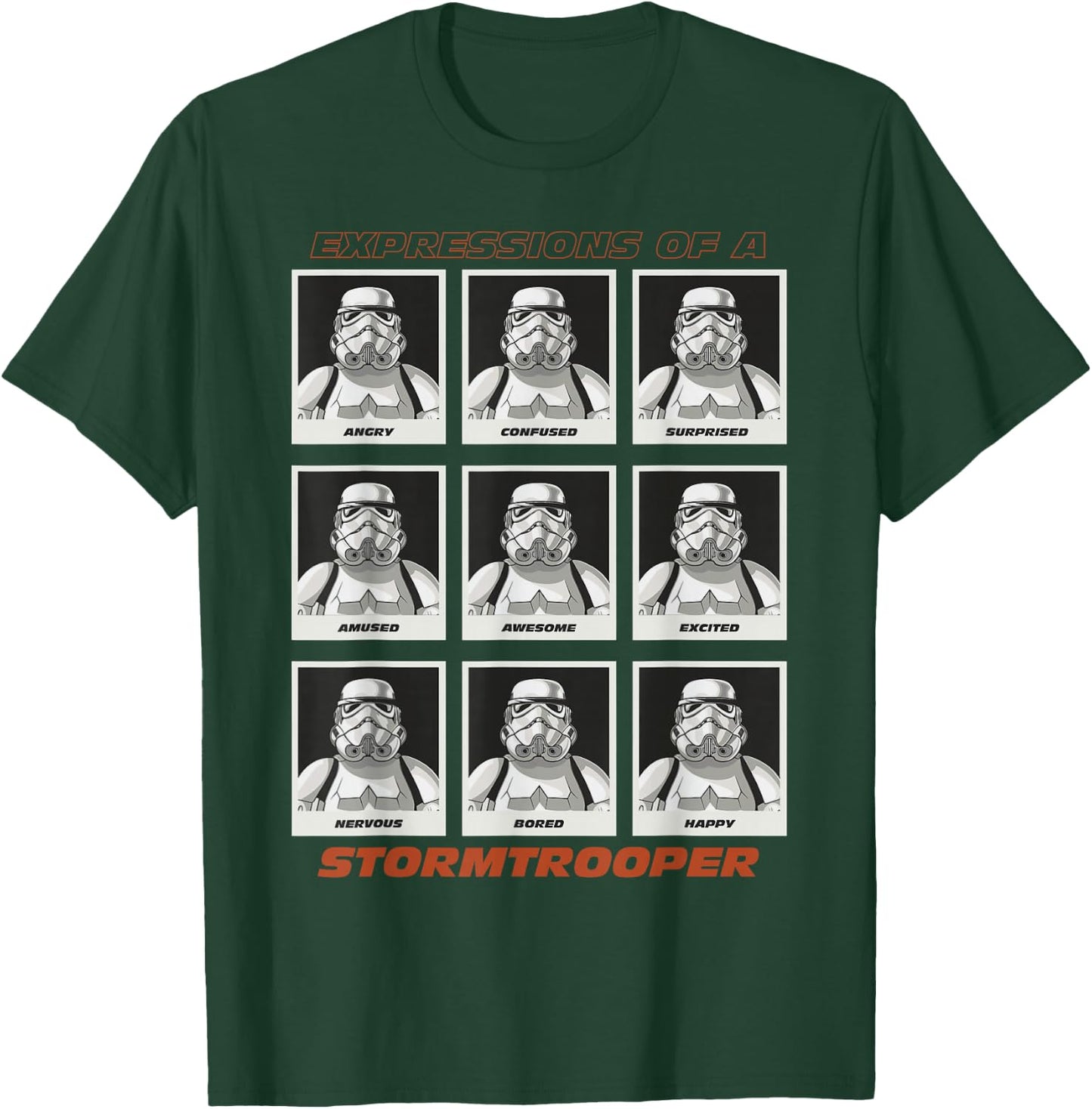 Star Wars Expressions of a Stormtrooper T-Shirt - T-Shirt | Forest