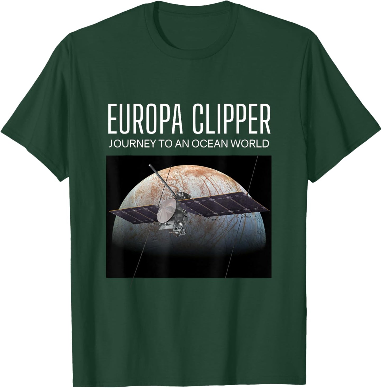Europa Clipper Space Exploration T-Shirt - T-Shirt | Forest