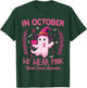 In October We Wear Pink Breast Cancer Awareness Women T-Shirt - T-Shirt | Forest