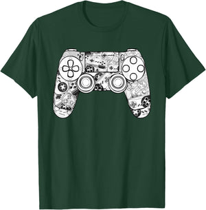 Gamer Shirt Gaming Shirts Boys Video Game Controller T-Shirt - T-Shirt | Forest