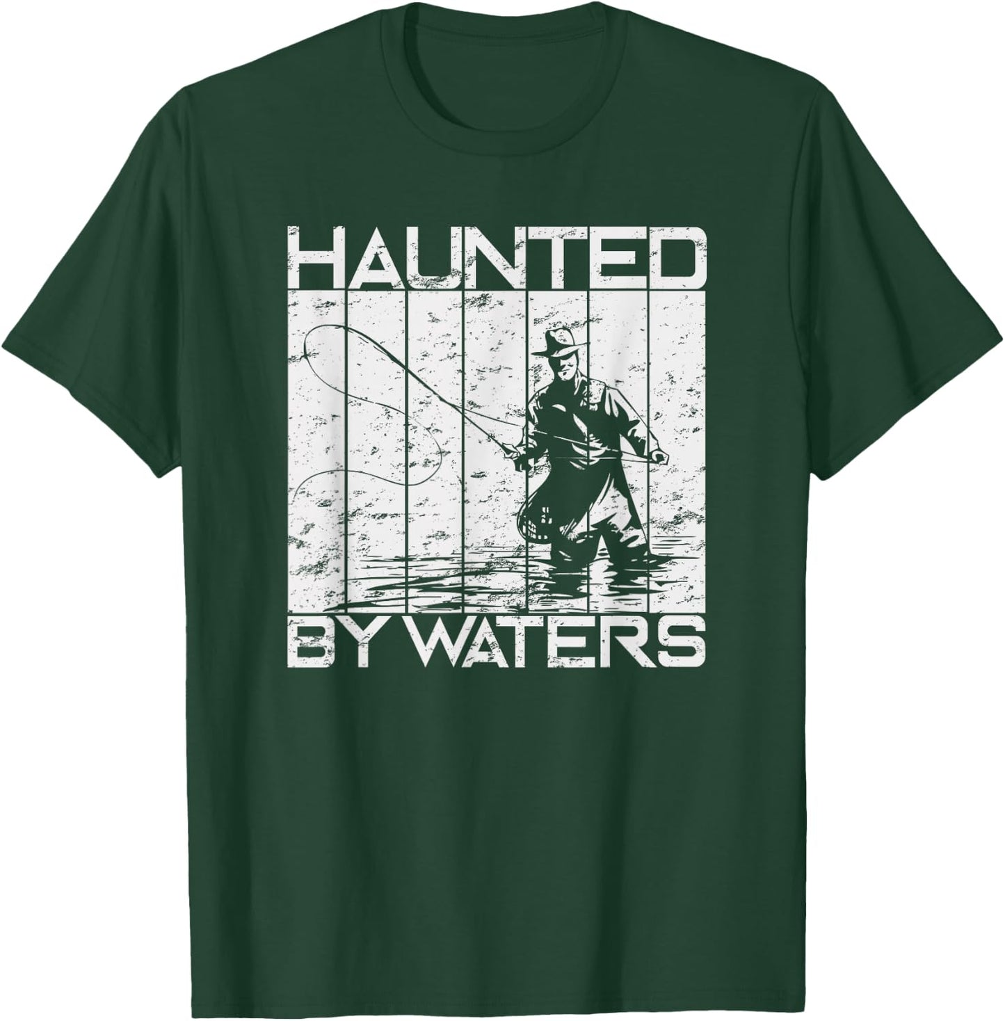 Haunted By Waters Fly Fishing T-Shirt - T-Shirt | Forest