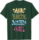 Disney Pixar Elemental Air Earth Water Fire Stylized Text T-Shirt - T-Shirt | Forest