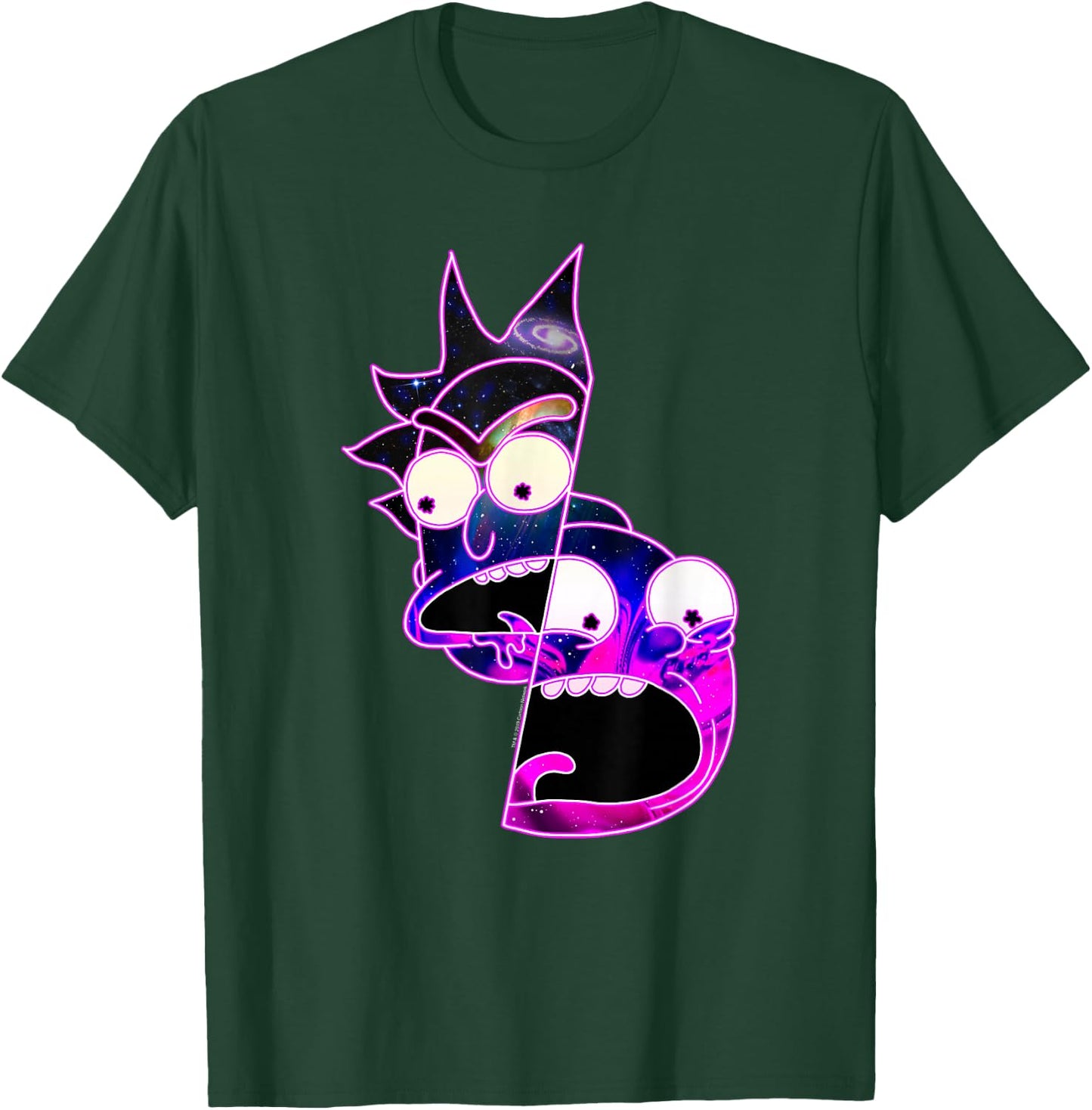 Rick and Morty Trippy Galactic Rick and Morty T-Shirt - T-Shirt | Forest