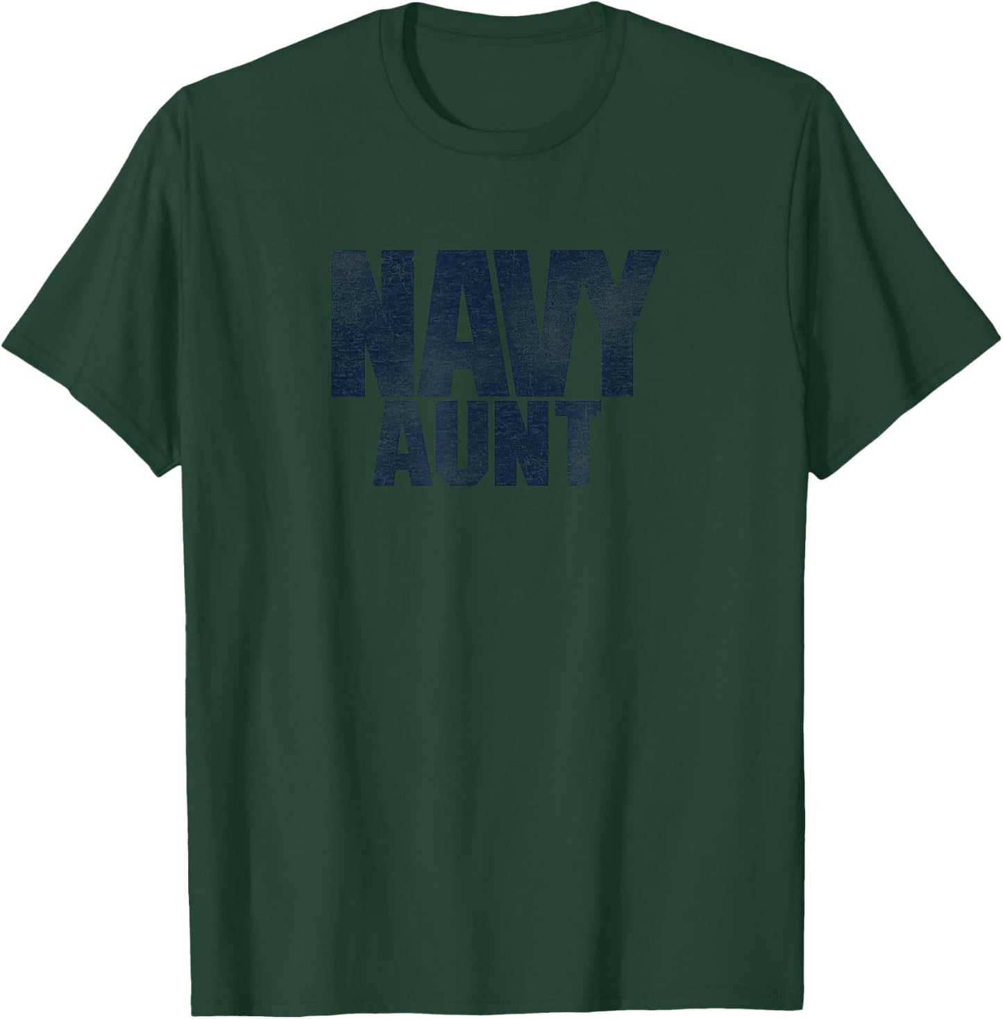 United States Navy U.S. Navy Aunt , Men's Adults, Grey, Small, Short Sleeve, Classic Fit, 100% Polyester T-Shirt - T-Shirt | Forest