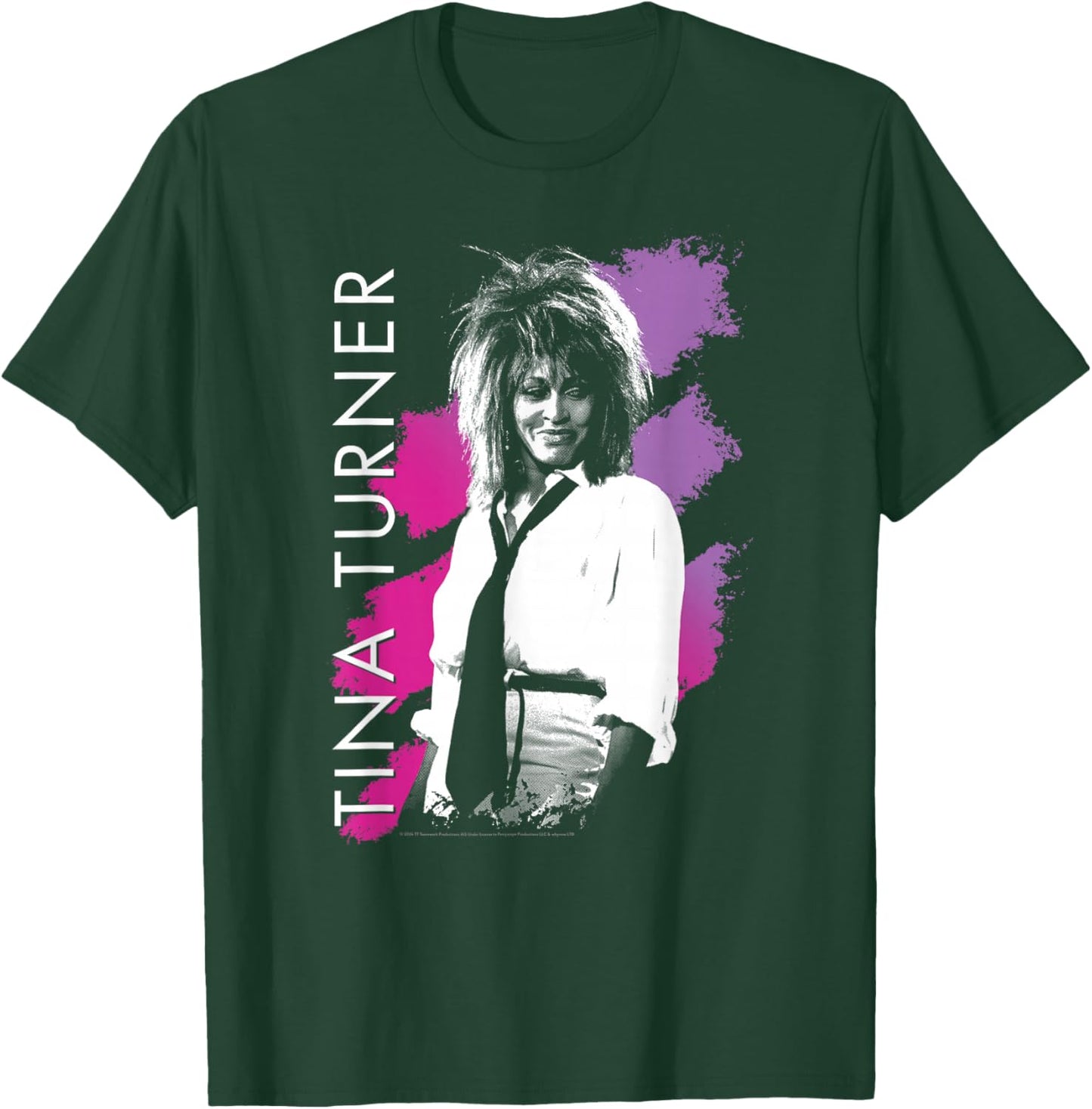 Tina Turner Purple Stripes T-Shirt - T-Shirt | Forest