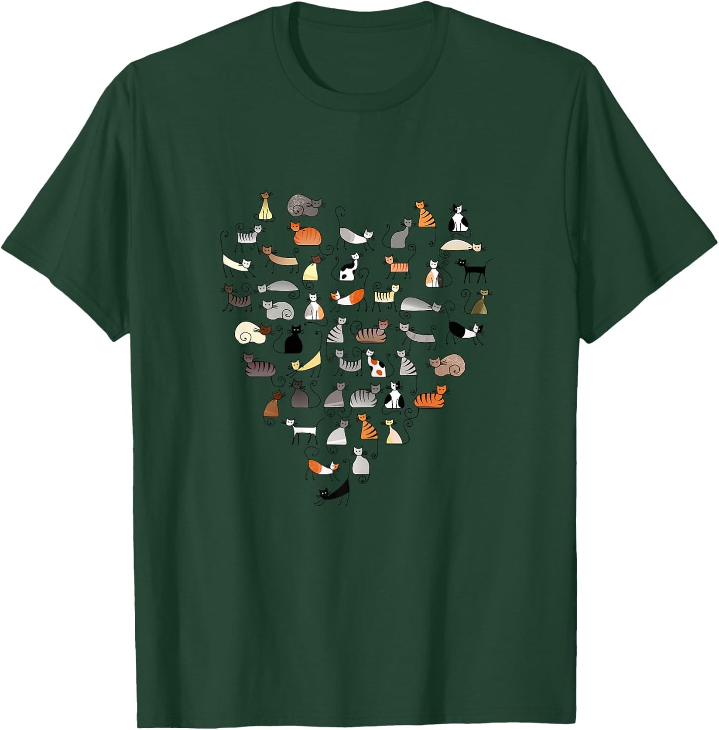 50 Cats Fifty Multicolor Cats women's T-Shirt - T-Shirt | Forest