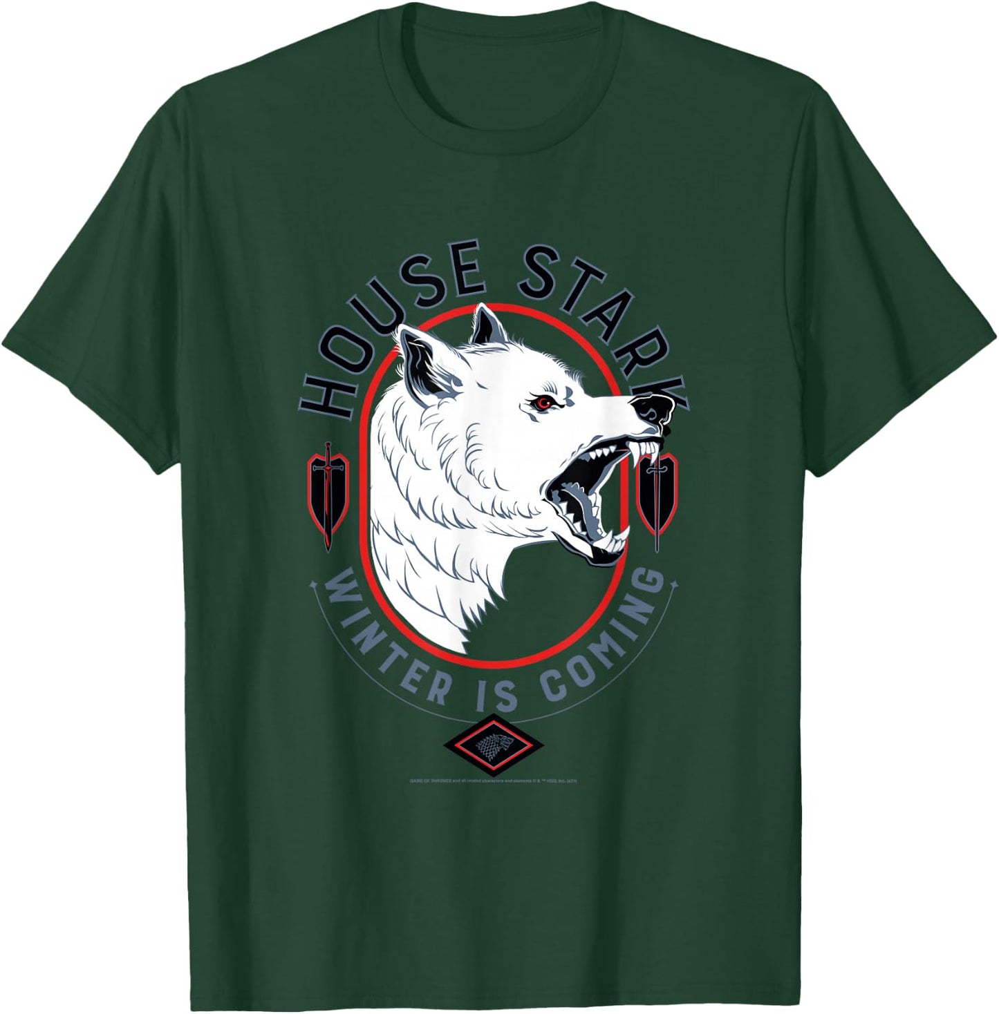 Game of Thrones House Stark Winter is Coming T-Shirt - T-Shirt | Forest