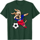 Dabbing Dog Haiti Soccer Jersey Haitian Football Lover Gift Women Girls Kids T-Shirt - T-Shirt | Forest