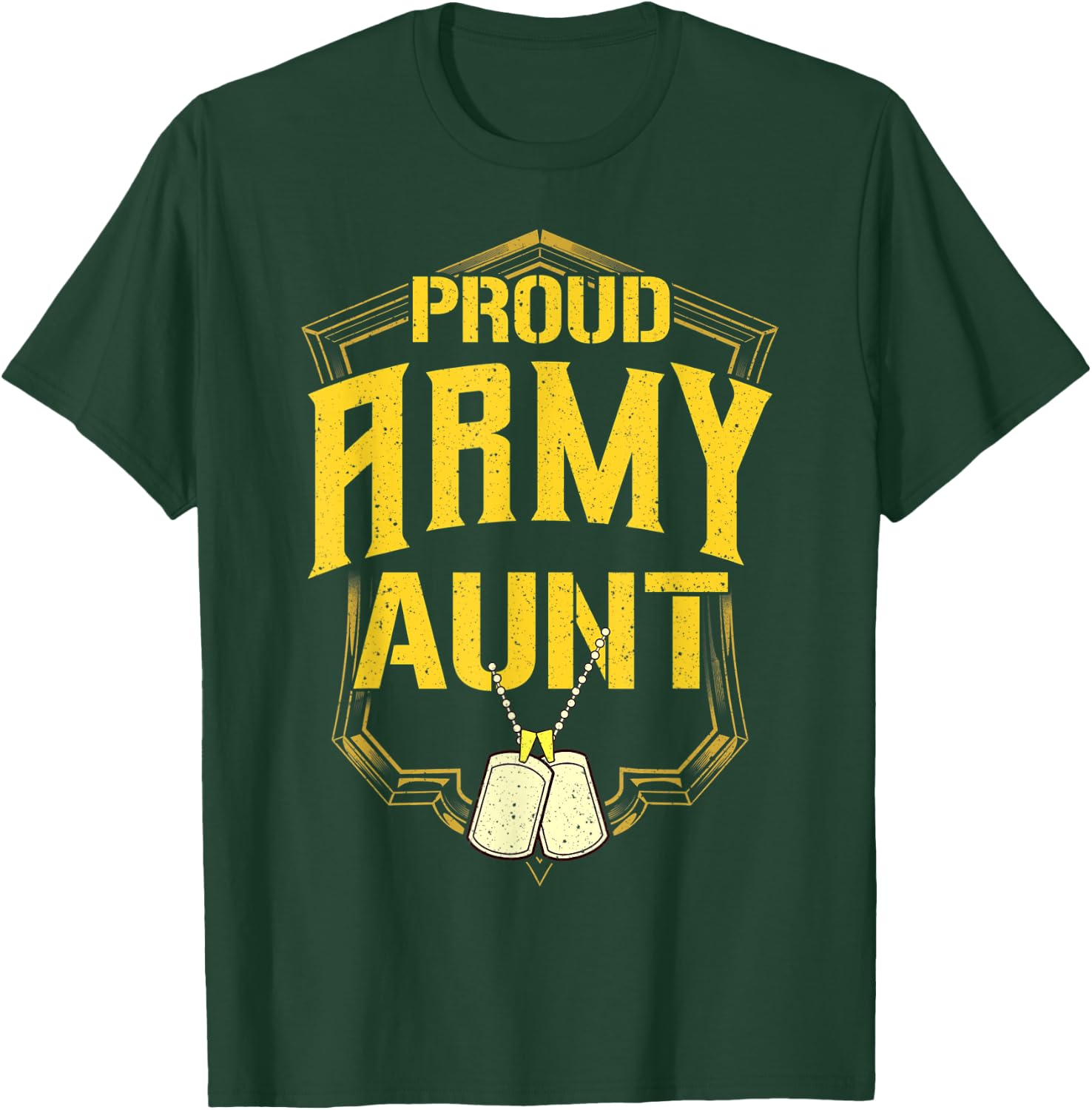 Proud Army Aunt Shirt Military Pride T Shirt T-Shirt - T-Shirt | Forest