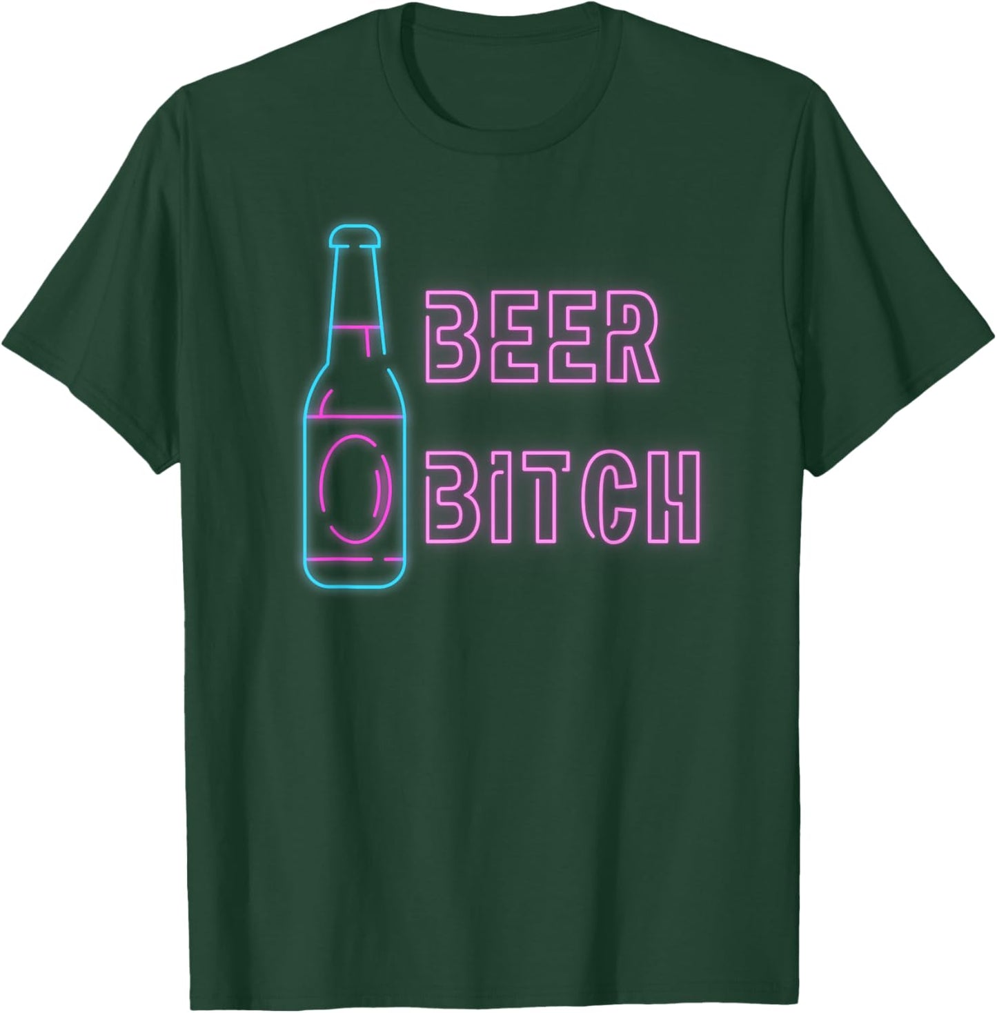 Beer Bitch Golf Girl Drink Girl T-Shirt - T-Shirt | Forest