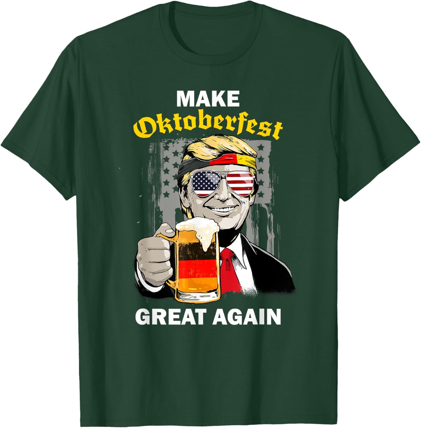 Make Oktoberfest Great Again Trump Germany Beer Cheers Men T-Shirt - T-Shirt | Forest