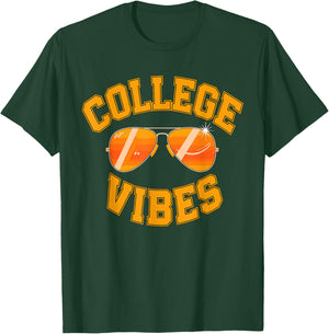 College Vibes Only Student Back to School T-Shirt - T-Shirt | Forest