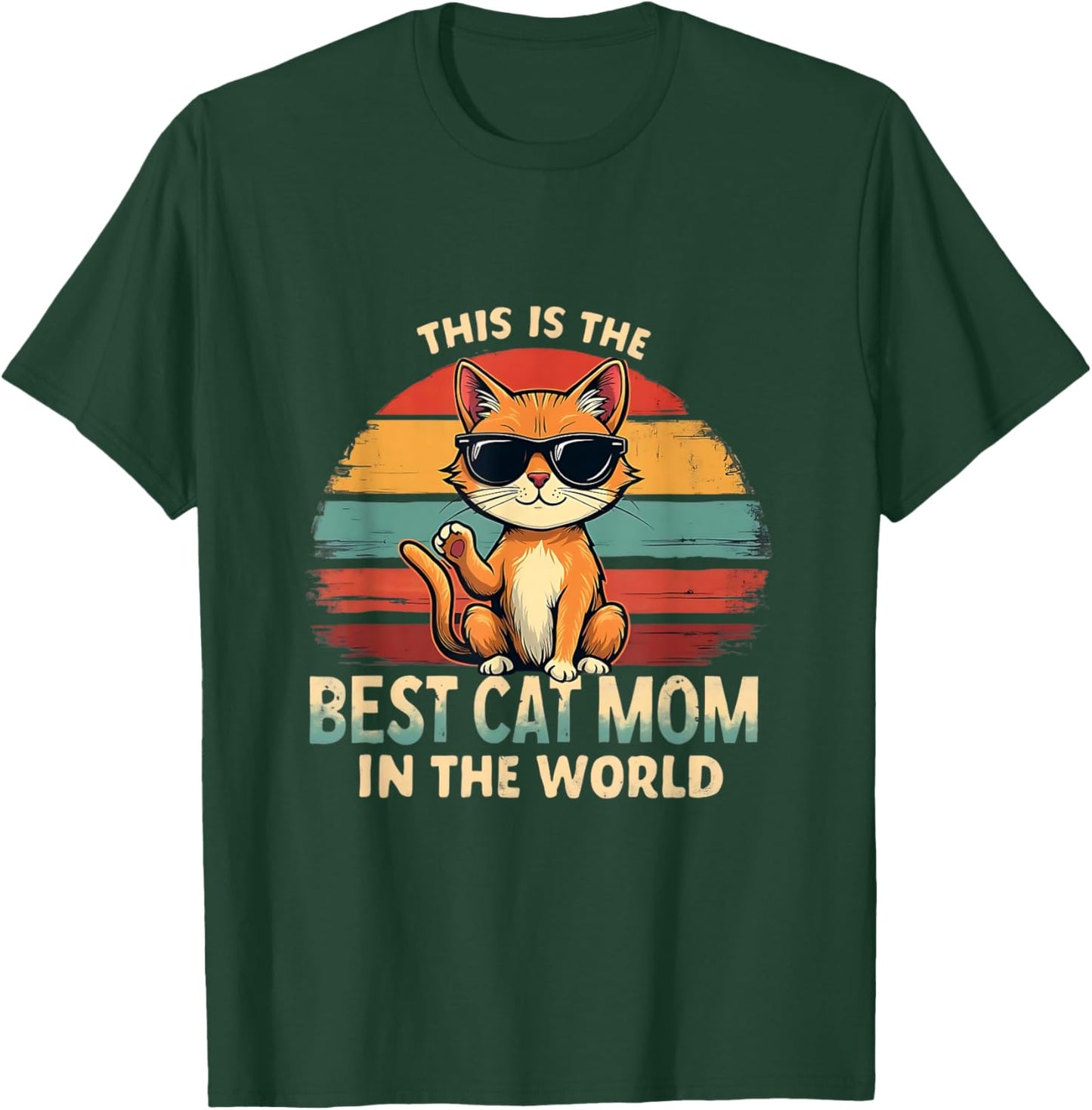 Custom Cat Parent Mom Paws T-Shirt - T-Shirt | Forest
