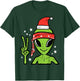 Christmas Alien Santa Peace Hand Xmas Space Men Boys Kids T-Shirt - T-Shirt | Forest