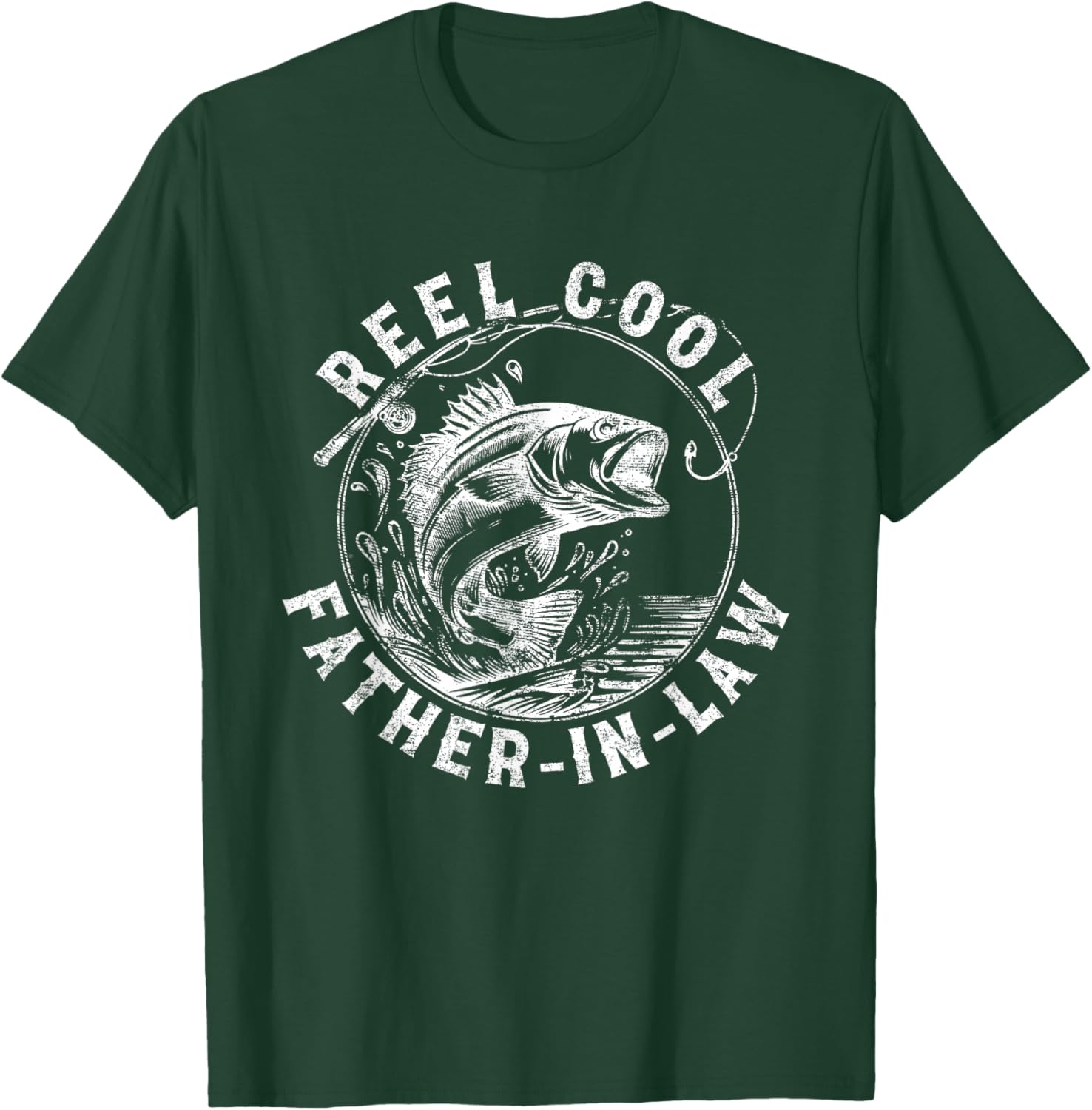 Reel Cool Father In Law - Funny Fishing Co. T-Shirt - T-Shirt | Forest
