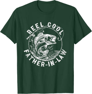 Reel Cool Father In Law - Funny Fishing Co. T-Shirt - T-Shirt | Forest