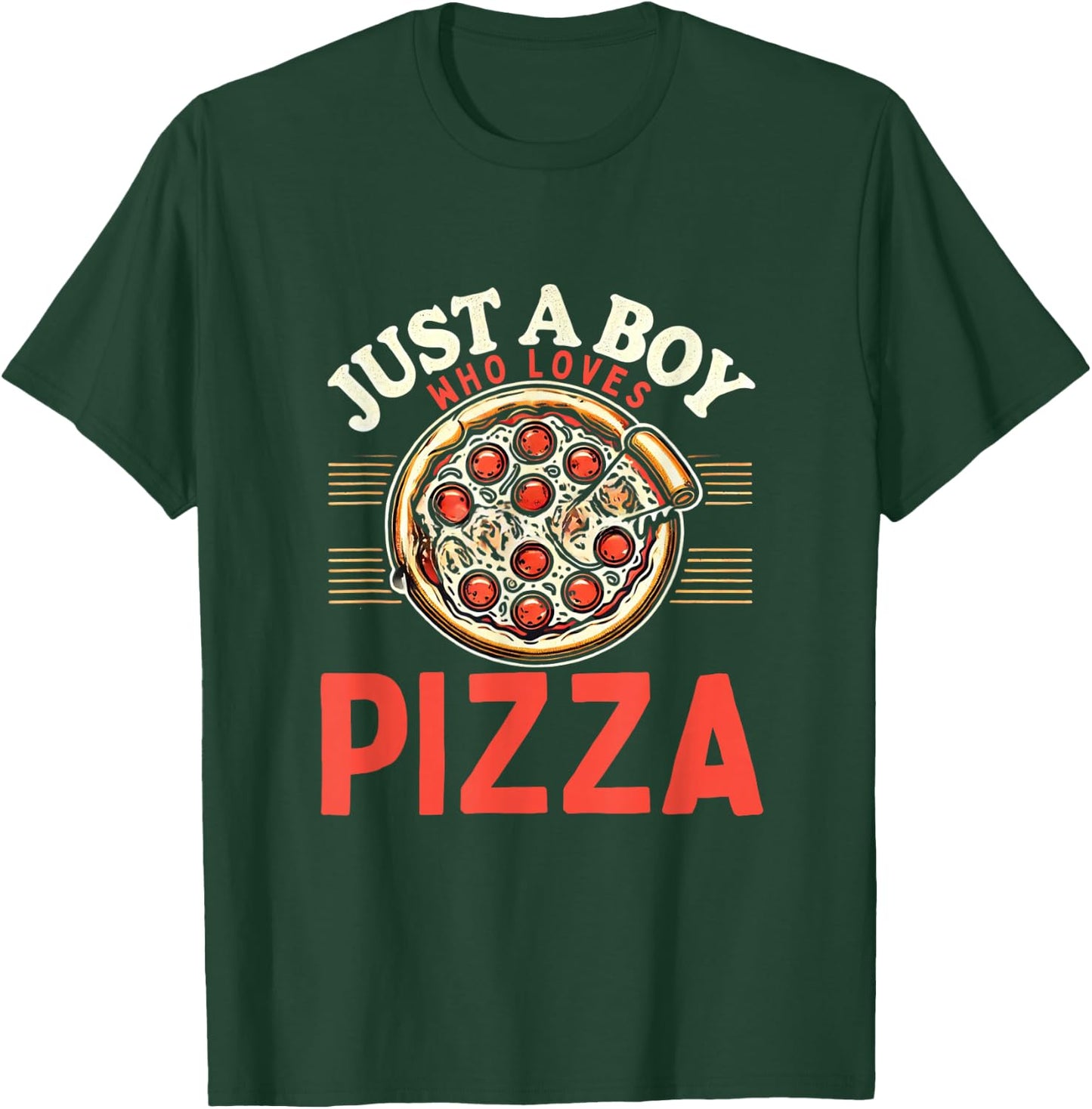 Funny Pizza Lover Foodie Pizza Boys Pizza T-Shirt - T-Shirt | Forest