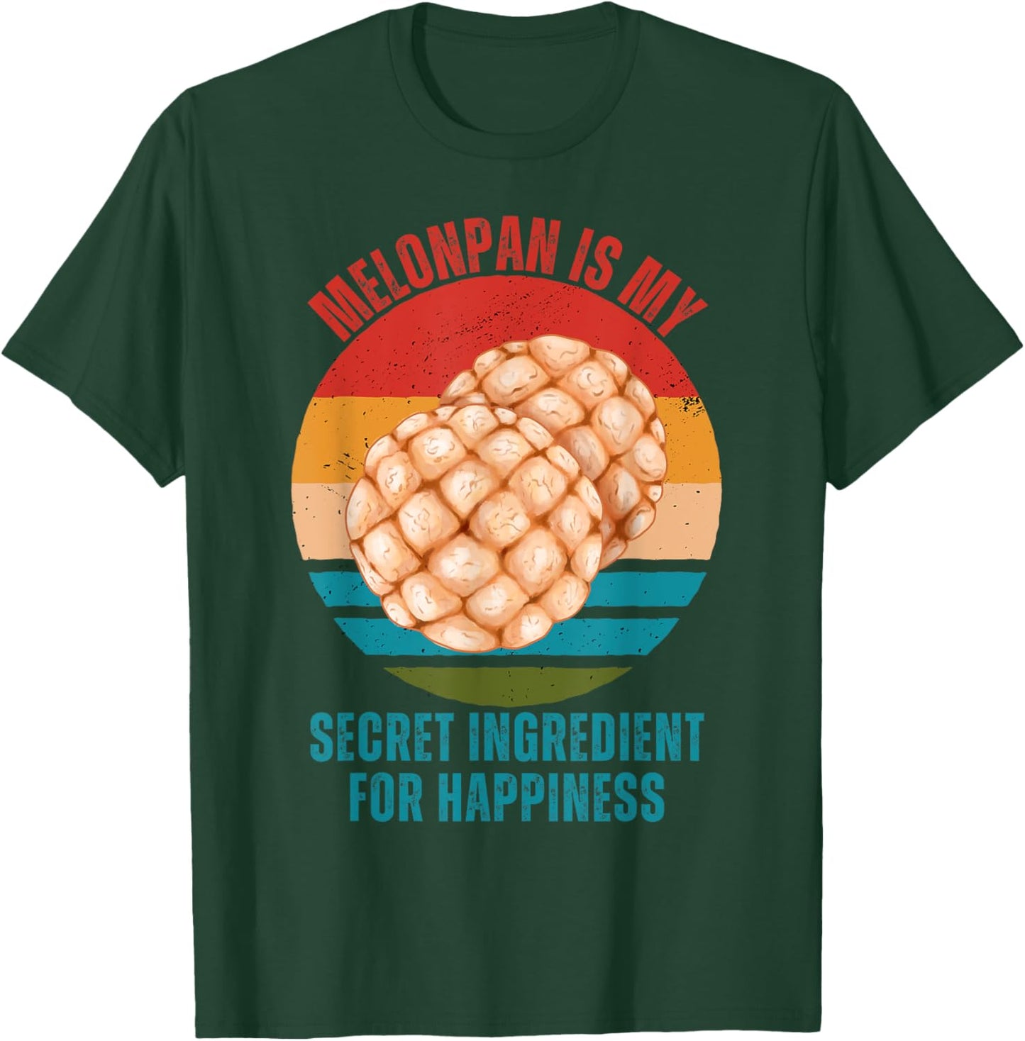 Vintage Melonpan Is My Secret Ingredient For Happiness T-Shirt - T-Shirt | Forest
