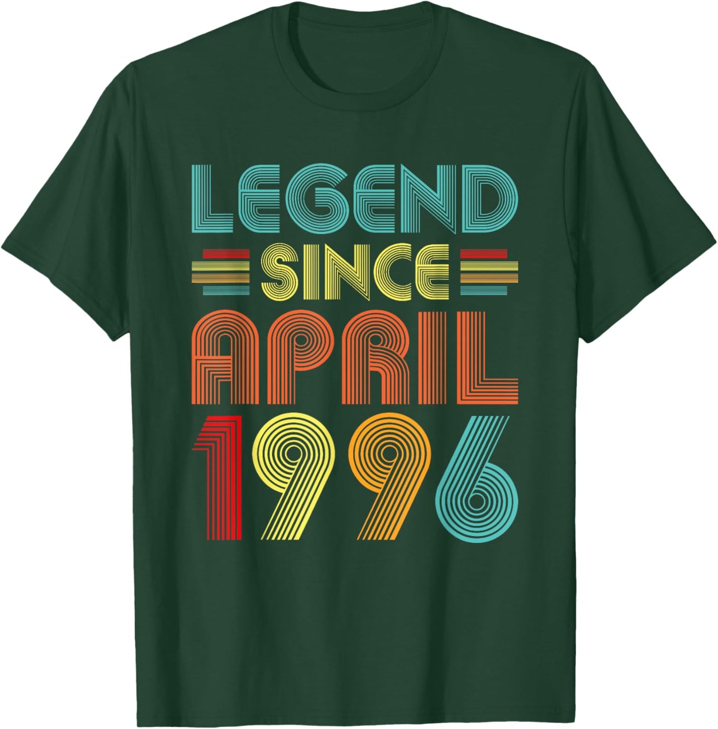 Legend Since April 1996 Birth Of Birthday 1996 Vintage Idea T-Shirt - T-Shirt | Forest