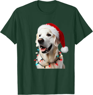 Christmas English Cream Golden Retriever Mom Dog Puppy Xmas T-Shirt - T-Shirt | Forest