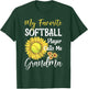 My Favorite Softball Player Calls Me Grandma Cute Sunflower T-Shirt - T-Shirt | Forest