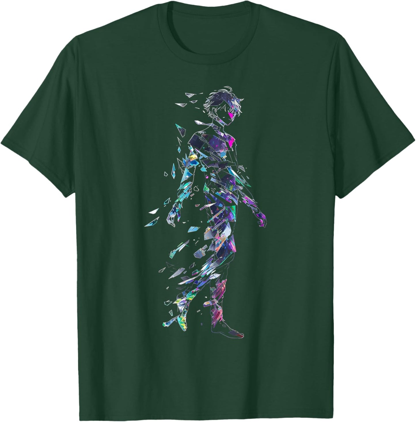 Anime Manga Motif Abstract Art Anime T-Shirt - T-Shirt | Forest