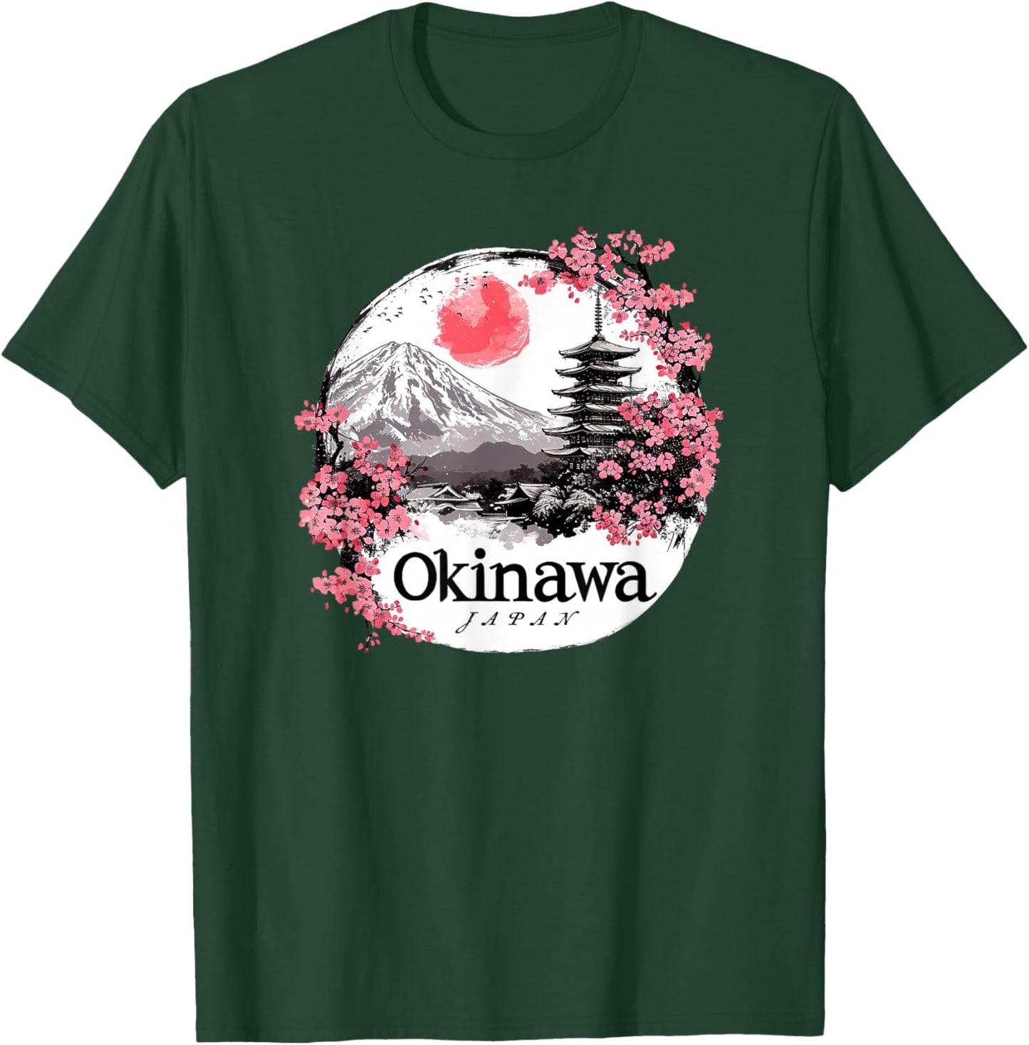 Okinawa Prefecture Blossom Vista Gift Japan T-Shirt - T-Shirt | Forest