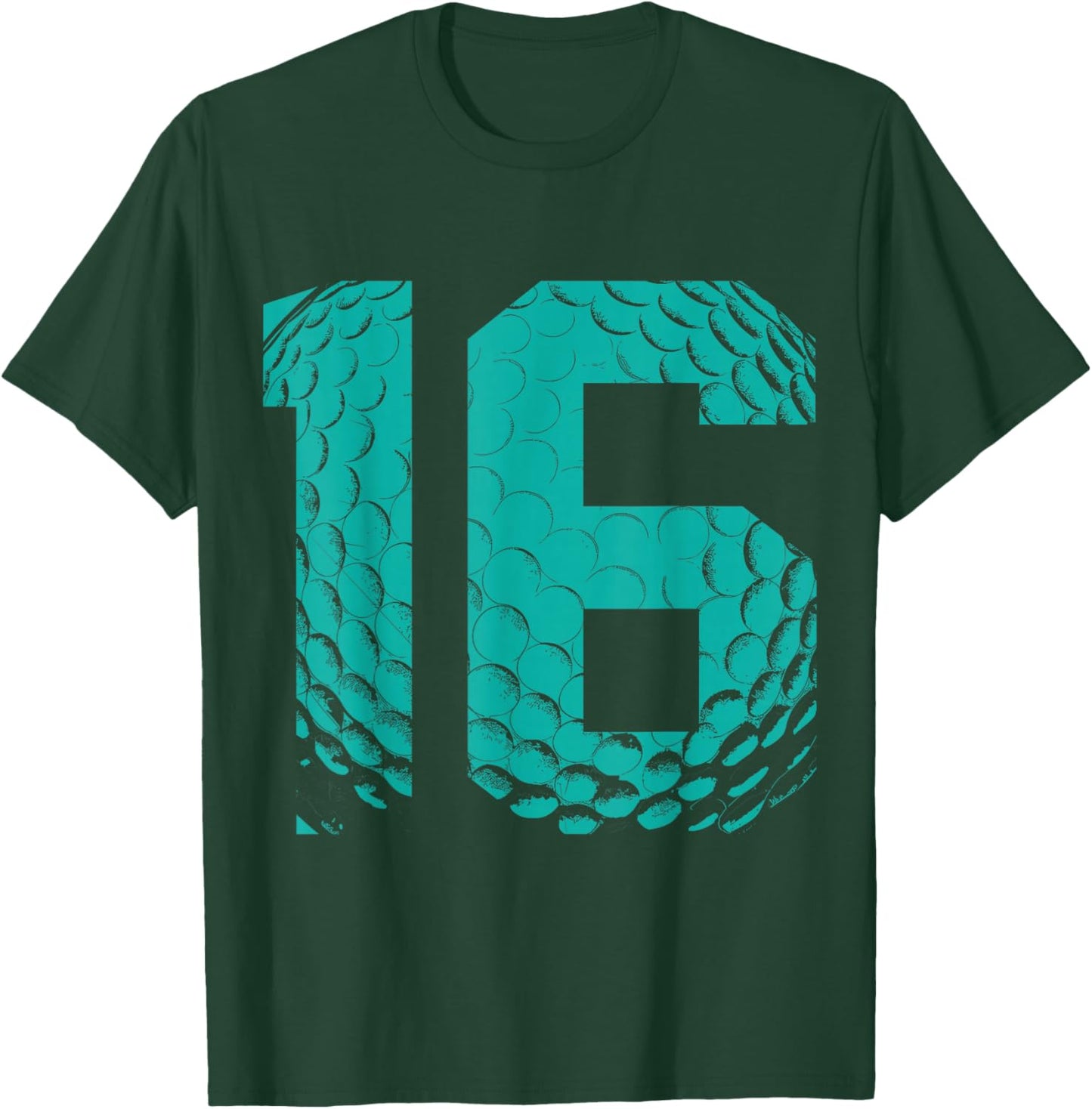 16th Birthday Boy Golf Player Golf 16 Years Old T-Shirt - T-Shirt | Forest