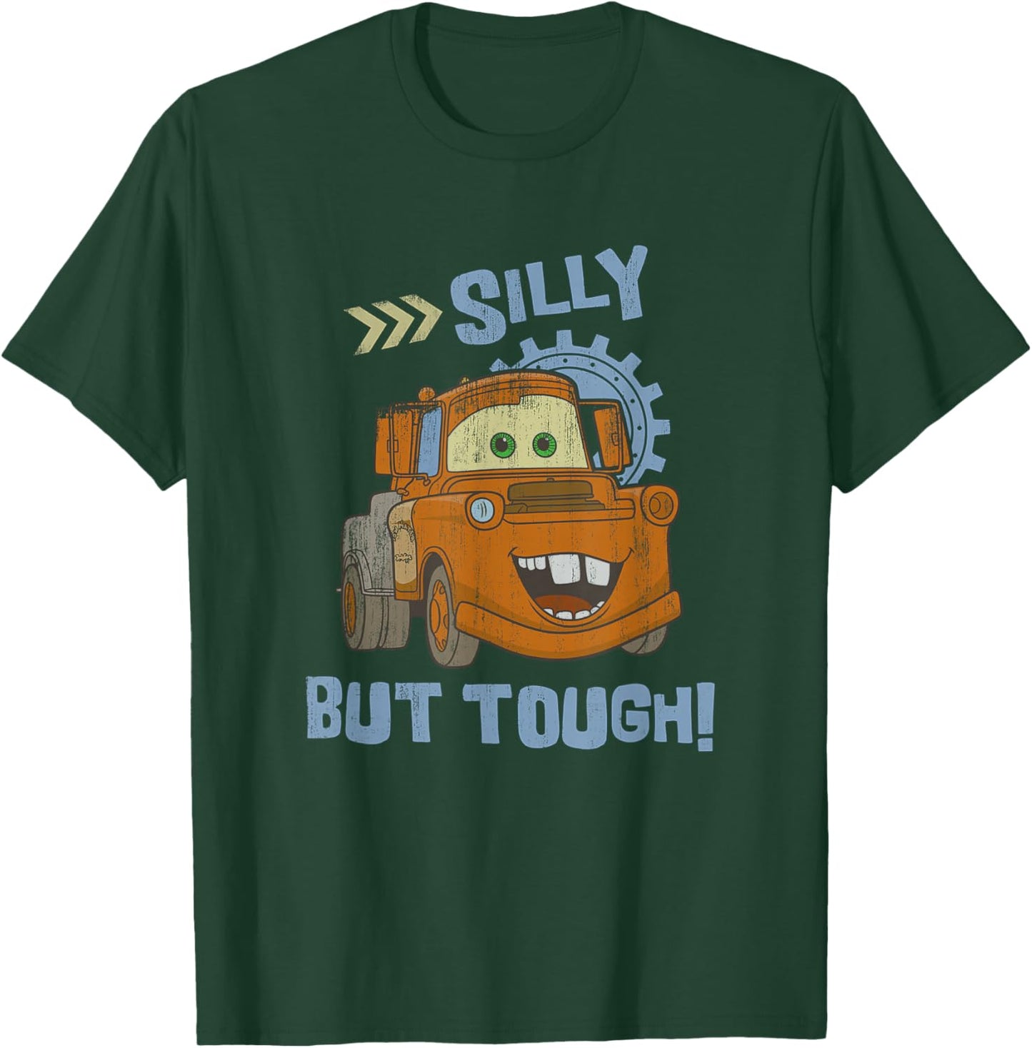 Disney Pixar Cars Silly But Tough Tow Mater Distressed T-Shirt - T-Shirt | Forest