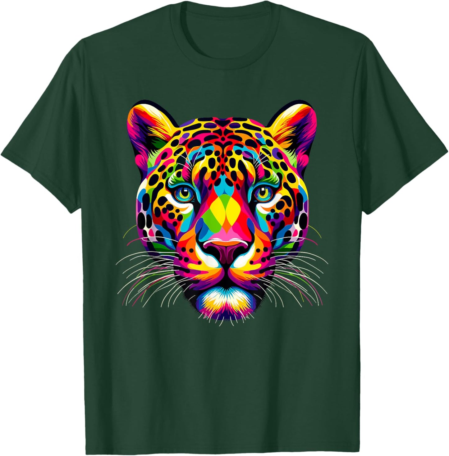 Colorful Pop Art Jaguar Jaguars Zoo T-Shirt - T-Shirt | Forest