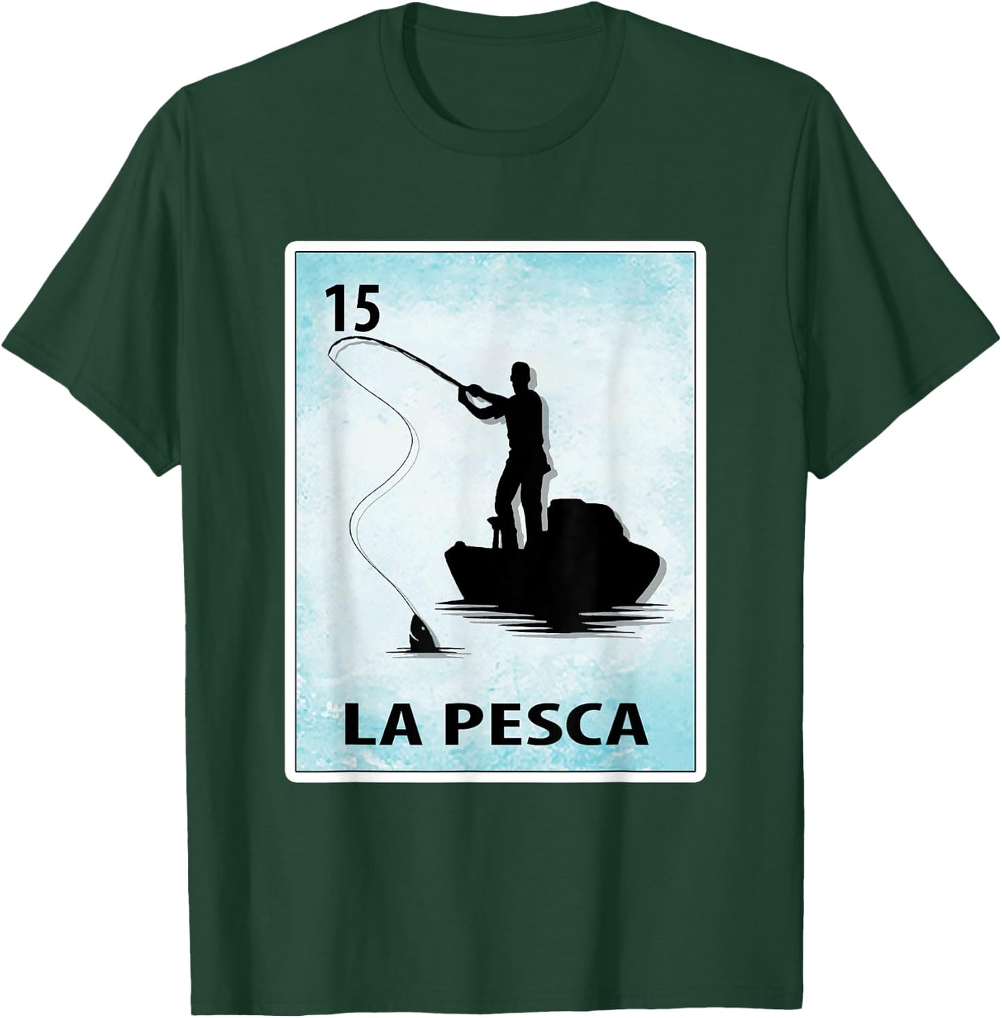La Pesca Mexican Fishing Cards T-Shirt - T-Shirt | Forest