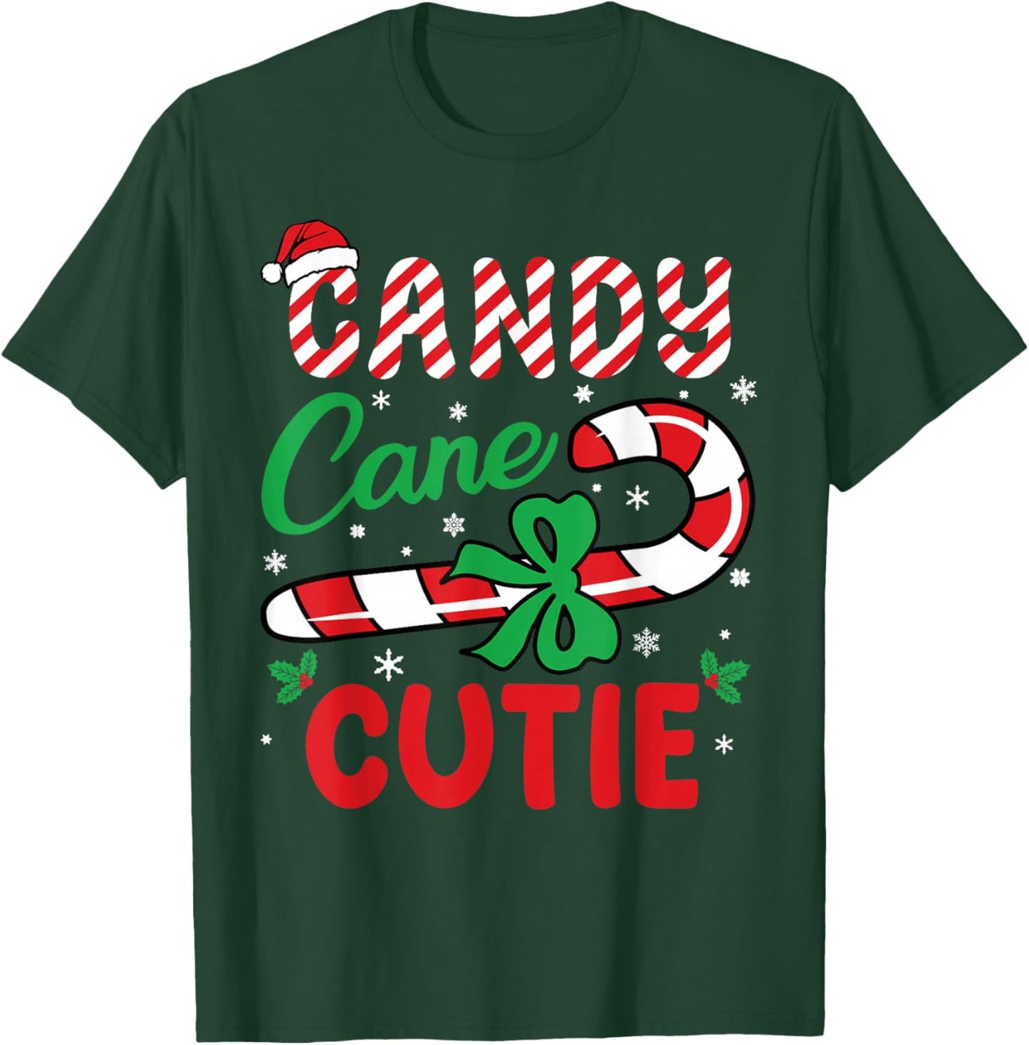 Candy Cane Cutie Funny Christmas Holiday Boys Toddlers Kids T-Shirt - T-Shirt | Forest