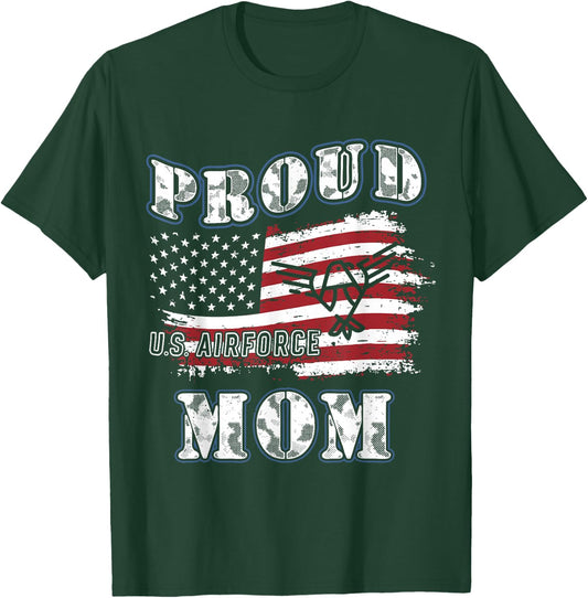 US Air Force Mom's Gift Proud Army Mom T-Shirt - T-Shirt | Forest
