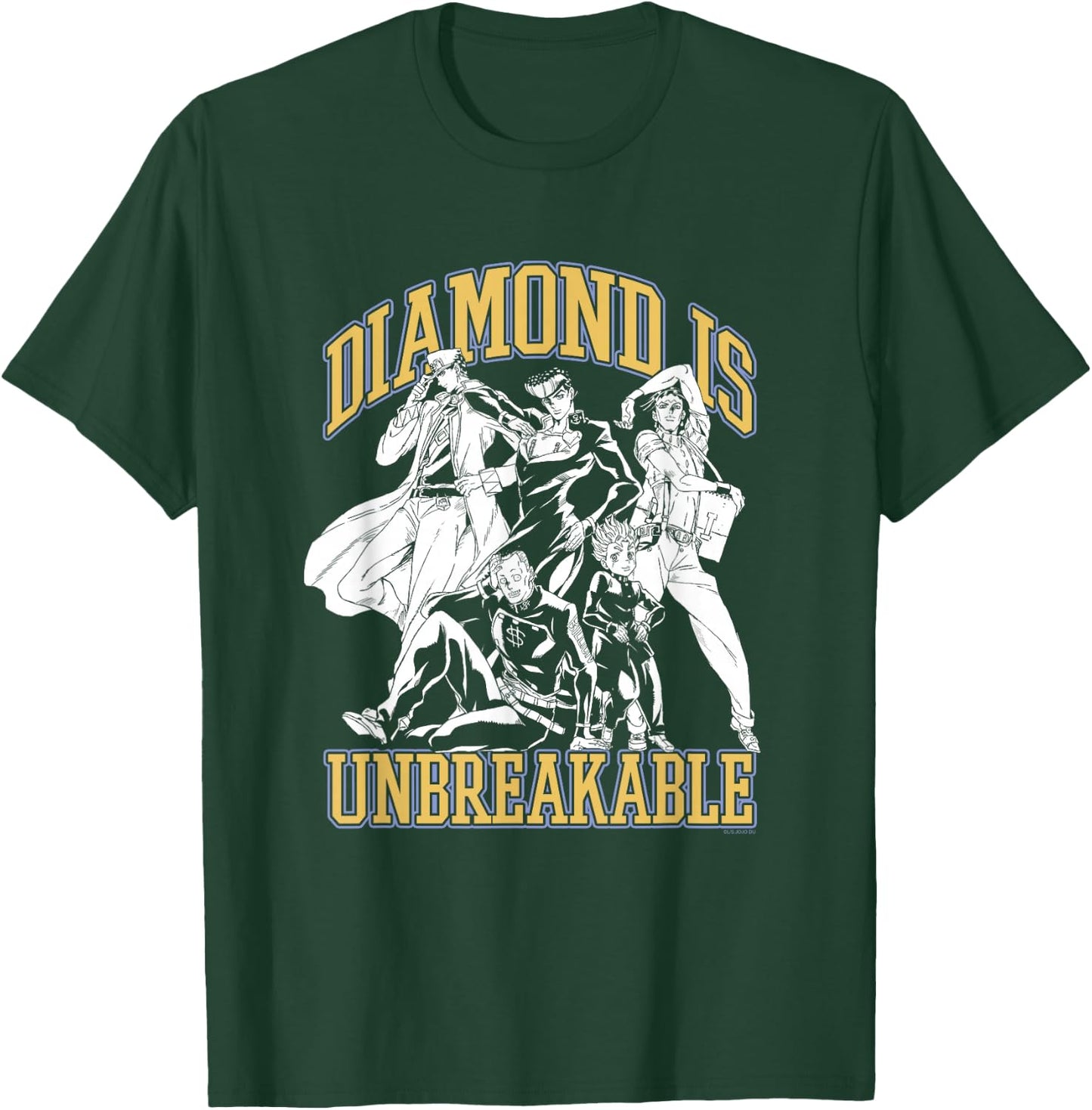 JoJo Part 4 Group Pose - Jotaro Josuke Okuyasu Koichi Rohan T-Shirt - T-Shirt | Forest