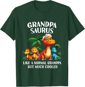 Grandpasaurus Grandpa Saurus Grandfather Men Matching Family T-Shirt - T-Shirt | Forest