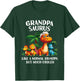 Grandpasaurus Grandpa Saurus Grandfather Men Matching Family T-Shirt - T-Shirt | Forest