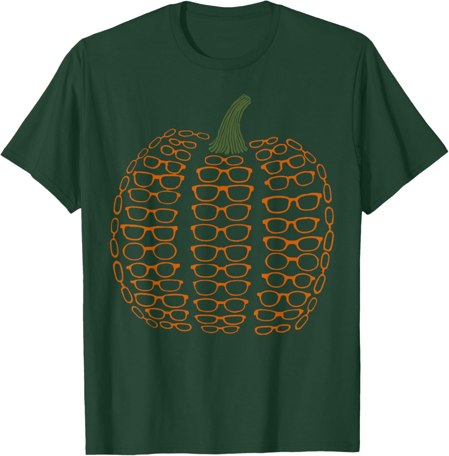 Vintage Eyeglasses Pumpkin Autumn Fall Optometry Assistant T-Shirt - T-Shirt | Forest